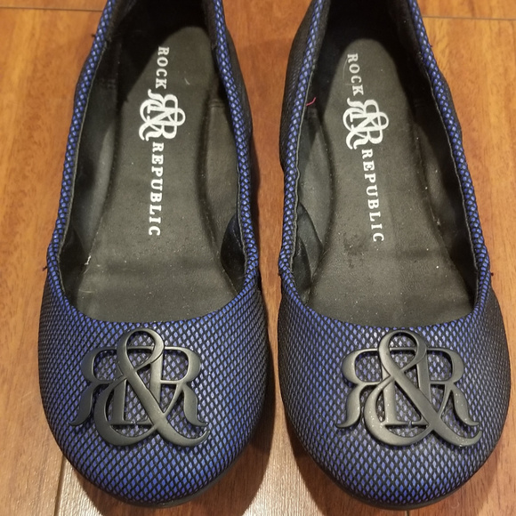 Rock & Republic Shoes - ☀️ Rock & Republic Blue Ballet Flats